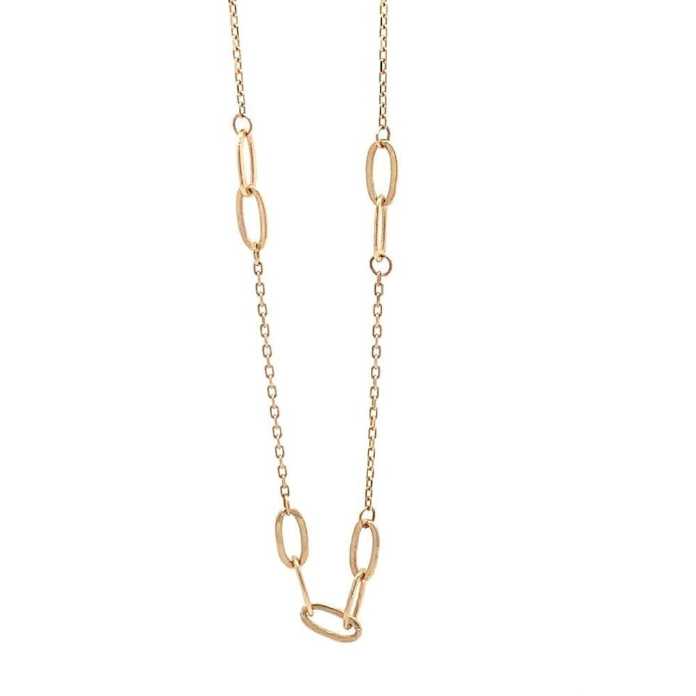 18K Yellow Gold Bracelet Paperclip 6 inches plus 1 inch extension 1.39 grams - Picture 10 of 13